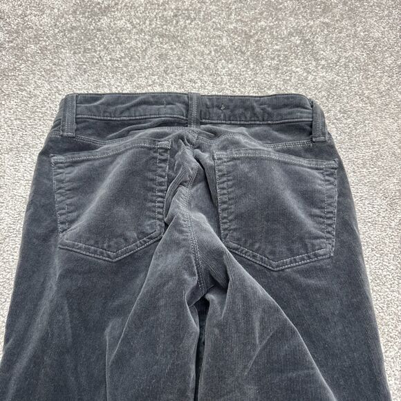 J.Brand Skinny Corduroy Pants Womens 25 Charcoal Gray Mid Rise Stretch 25x29.5 - Picture 4 of 16